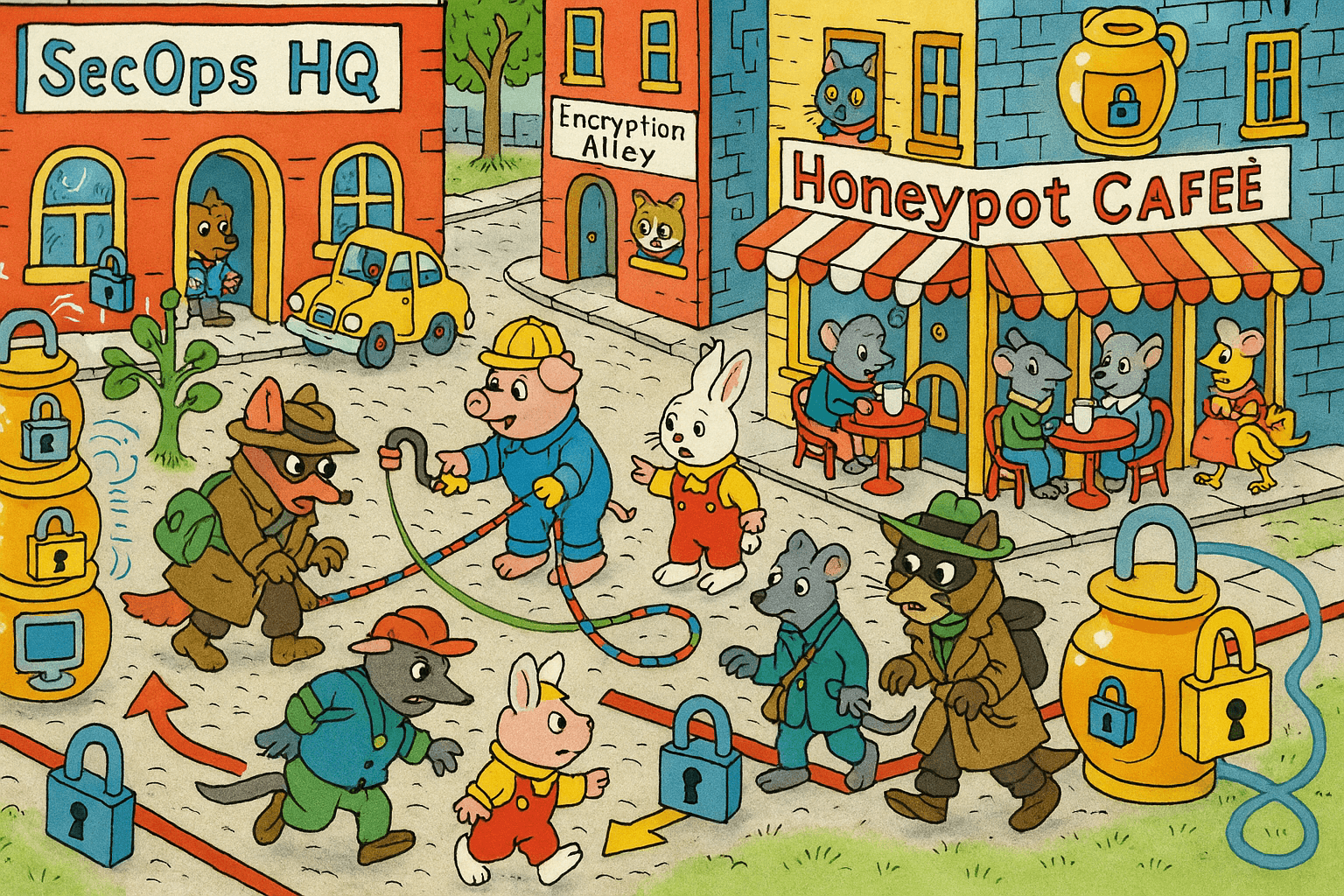 Busy street scene showing confusion and complexity